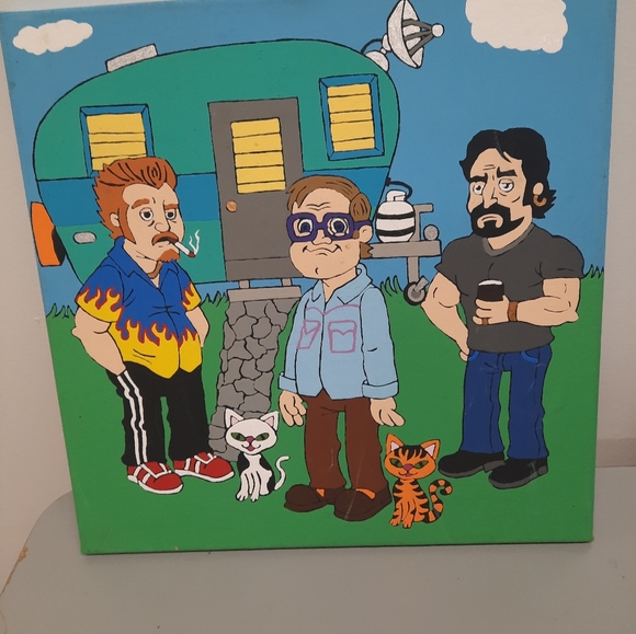 HAND PAINTED Original trailer park boys painting (medium) - Picture 1 of 1